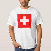 Schweizer Flagge T-Shirt (Vorderseite)