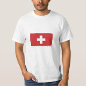 Schweizer Flagge T-Shirt (Vorderseite)