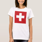 Schweizer Flagge T-Shirt (Vorderseite)