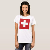 Schweizer Flagge T-Shirt (Vorne ganz)