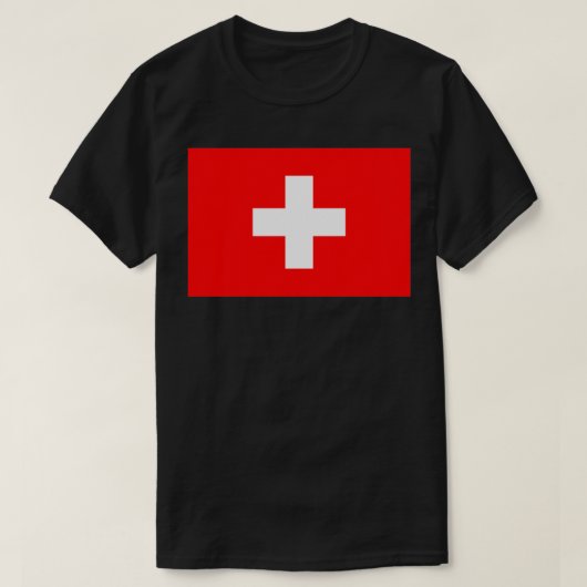 Schweizer Flagge T-Shirt (Design vorne)