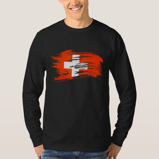 Schweizer Flagge T-Shirt (Vorderseite)