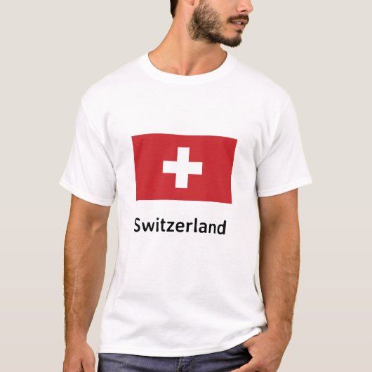Schweizer Flagge T-Shirt (Vorderseite)