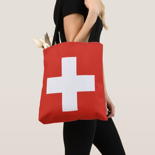 Schweizer Flagge Tasche (Von Nahem)
