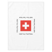 Schweizer Flagge Tischdecke (Vorderseite)