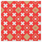 Schweizer Flagge - Trendy Fabric Mode Stoff (Nahaufnahme)