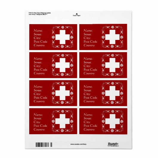 Schweizer Flagge und Edelweiß (Vorne)