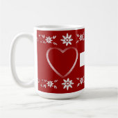Schweizer Flagge und edelweiss Kaffeetasse (Links)