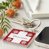 Schweizer Flagge und Edelweiß Schlüsselanhänger (Vorderseite rechts)