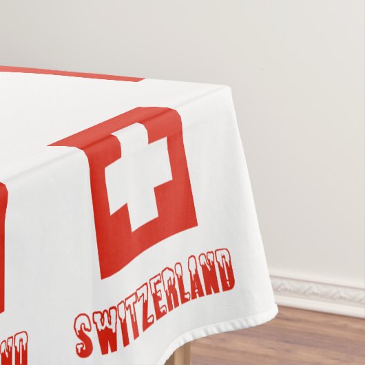 Schweizer Flagge und Schweiz Tischdecke (Beispiel)