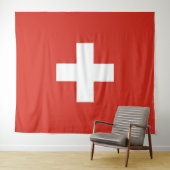 Schweizer Flagge Wandteppich (Beispiel (Horizontal))