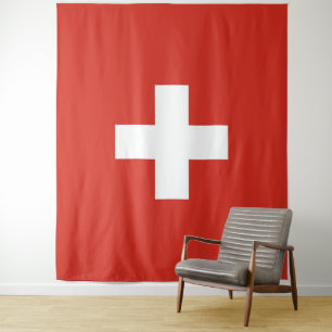 Schweizer Flagge Wandteppich