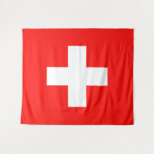 Schweizer Flagge Wandteppich (Vorderseite (Horizontal))