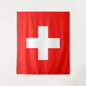 Schweizer Flagge Wandteppich (Vorderseite)