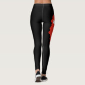 Schweizer Flaggen-Leggings - Schweiz-Kartendesign  Leggings (Rückseite)