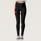 Schweizer Flaggen-Leggings - Schweiz-Kartendesign  Leggings (Vorderseite)
