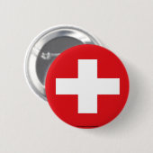 Schweizer Flaggenknopf Button (Vorne & Hinten)