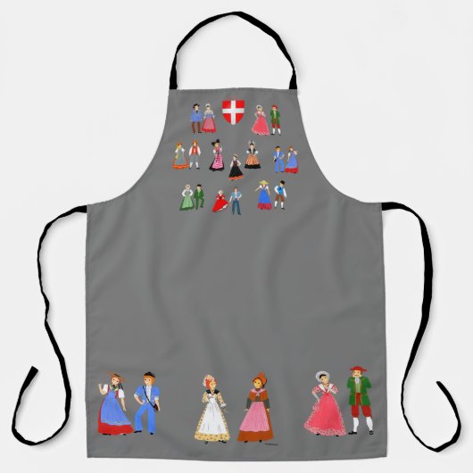 Schweizer Folklore Schürze (Vorderseite)