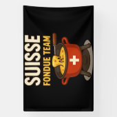 Schweizer Fondue Team Banner (Vertikal)