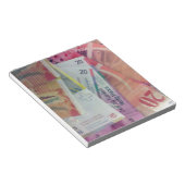 Schweizer Frank Notizblock (angewinkelt)