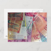 Schweizer Frank Postkarte (Vorne/Hinten)