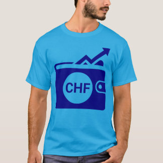 Schweizer Franken CHF-Währungswallet-Symbol T-Shirt