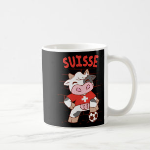Schweizer Fussball Kuh Fussball Fan Schweiz Flagge Kaffeetasse