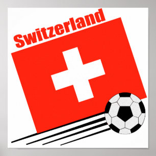 Schweizer Fußball-Team Poster