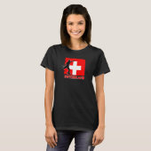 Schweizer Fußballfan 2022 Nationalfußball Tee (Vorne ganz)