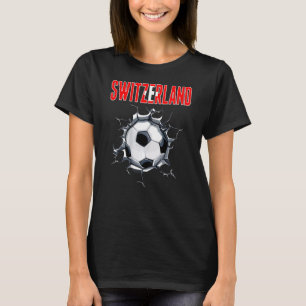 Schweizer Fussballfans - Schweizer Fussball In Ris T-Shirt