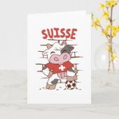 Schweizer Fußballfußballfahne Schweiz Flagge Karte (Gelbe Blume)