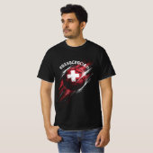 Schweizer Fussballmannschaft T-Shirt (Vorne ganz)