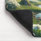 Schweizer Gebirge und Edelweiss Mousepad (Ecke)