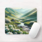 Schweizer Gebirge und Edelweiss Mousepad (Mit Mouse)