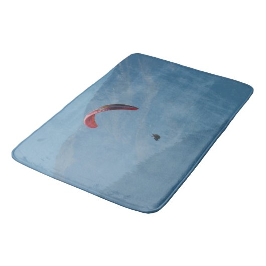 Schweizer Gleitschirmfliegen Badematte (Schrägansicht)