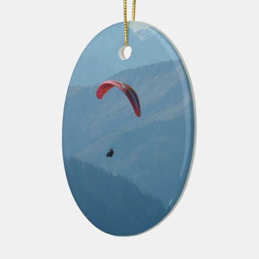 Schweizer Gleitschirmfliegen Keramikornament (Links)