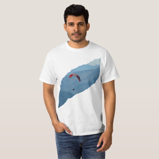 Schweizer Gleitschirmfliegen T-Shirt (Vorne ganz)