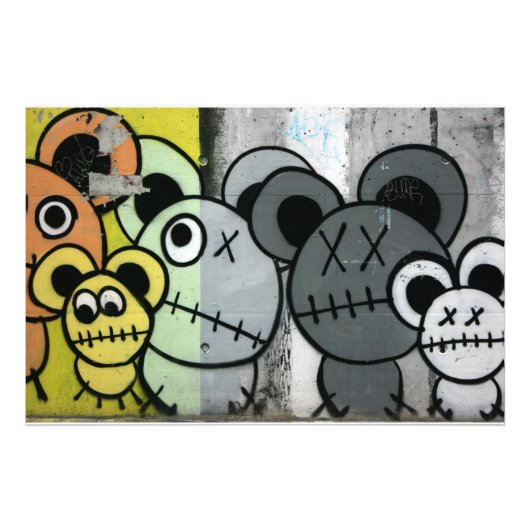 Schweizer Graffiti Fotodruck (Vorne)