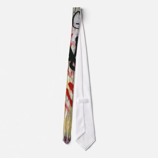 Schweizer Graffiti Krawatte (Rückseite)