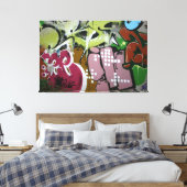 Schweizer Graffiti Leinwanddruck (Insitu (Schlafzimmer))