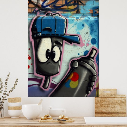 Schweizer Graffiti Poster (Küche)