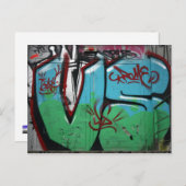 Schweizer Graffiti Postkarte (Vorne/Hinten)