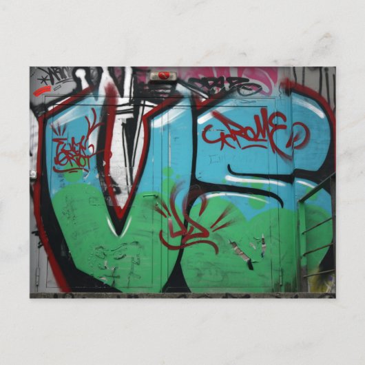 Schweizer Graffiti Postkarte (Vorderseite)