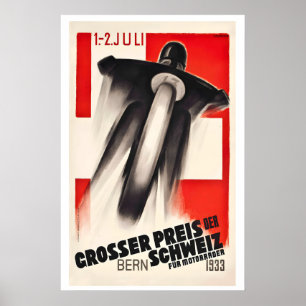 Schweizer Grand Prix Circuit des Nations Bern 1933 Poster