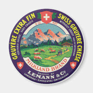 Schweizer Gruyere Langnau Emmentaler die Schweiz Magnet