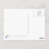 Schweizer Haus mit Flagge Postkarte (Rückseite)