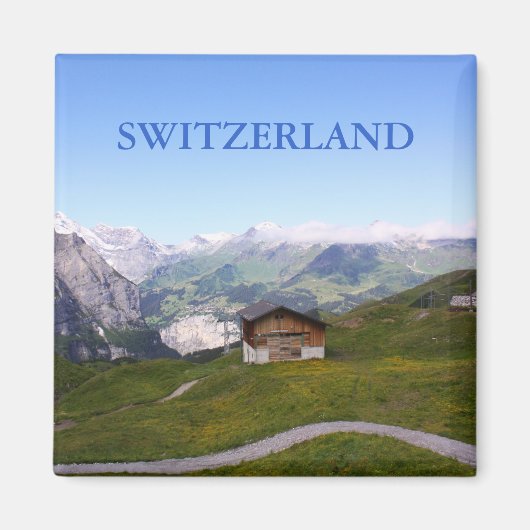 Schweizer Haus und Alpen Magnet (Vorne)