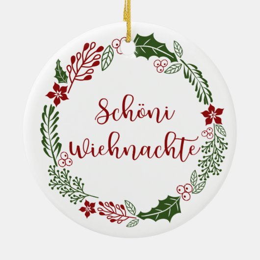 Schweizer Heiligabend, Schöni Wiehnachte Keramik Ornament (Hinten)