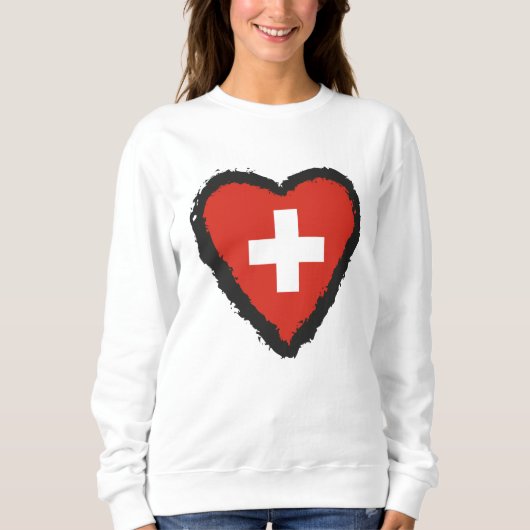 Schweizer Herz - I Liebe Schweiz Sweatshirt (Vorderseite)