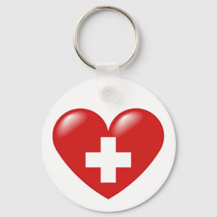 Schweizer Herz - Schweizer Herz - Coeur suisse Schlüsselanhänger
